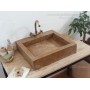 12x50x55cm Gizli Gider Doğal Taş Banyo Lavabo Modelleri -DT1456